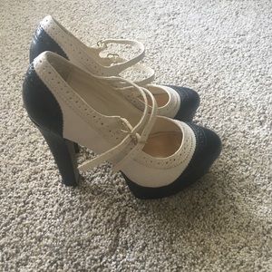 Lauren Conrad Black and White Heels